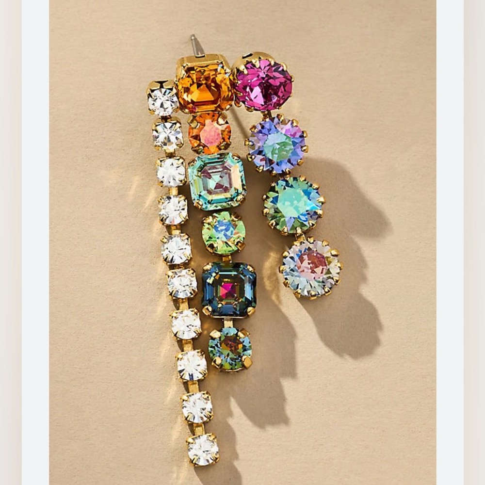 NWT ⚜️💎⚜️ Piper K Gorgeous Crystal Drop Earrings - Picture 9 of 13